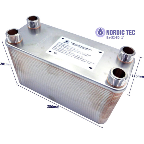 doskový výmenník Nordic Tec 75 kw