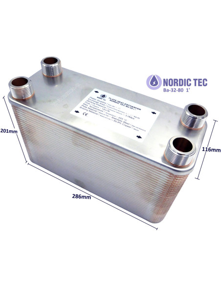 doskový výmenník Nordic Tec 75 kw