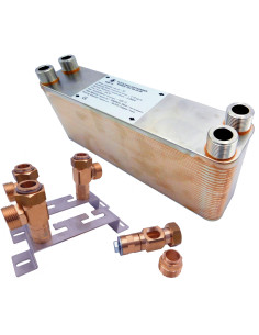 Doskový výmenník tepla Nordic Tec Ba-60-80 1 1/2" 880 KW - 80 platní 2