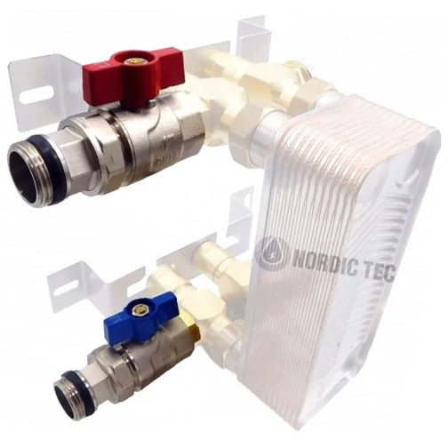 Guľový ventil 3/4" DN20 5/4" vymenniky tepla