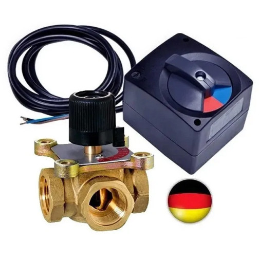 3-cestný ventil 3/4" DN25 pohon Nordic tec