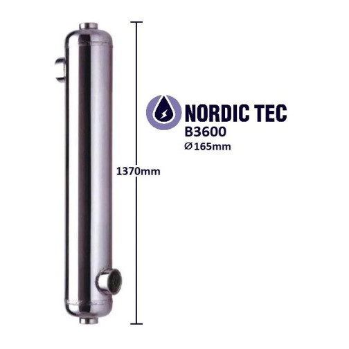 Výmenník tepla bazénový oceľový Nordic Tec B3600 1060kW
