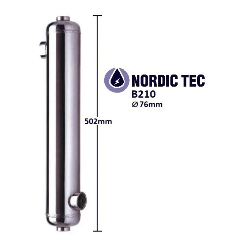 Výmenník tepla bazénový oceľový Nordic Tec B210 61kW