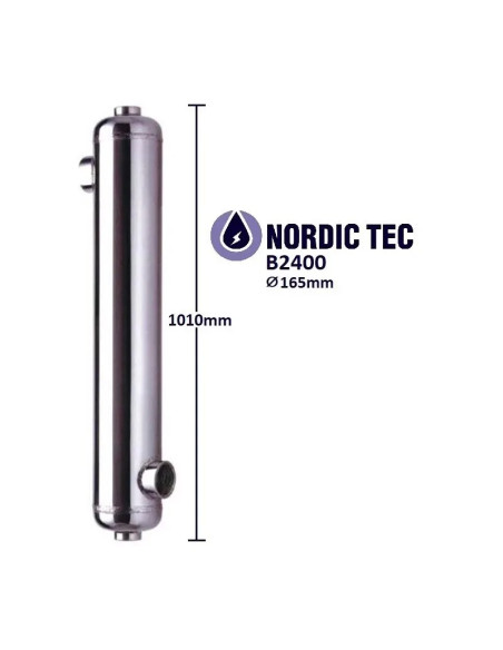 Výmenník tepla bazénový oceľový Nordic Tec B2400 700kW