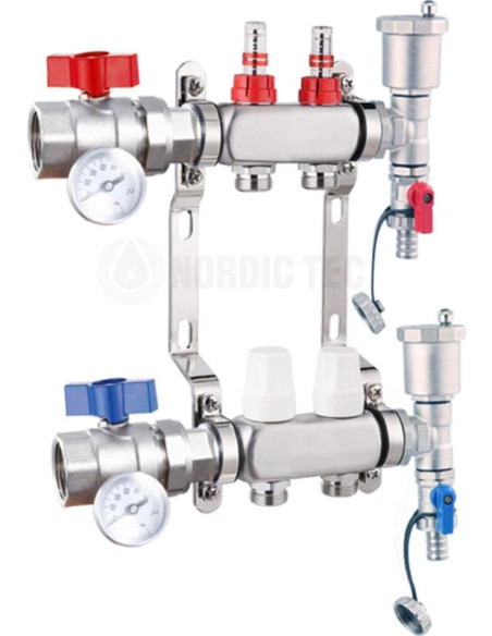 Nerezový rozdeľovač Nordic Tec INOX 2 okruhy