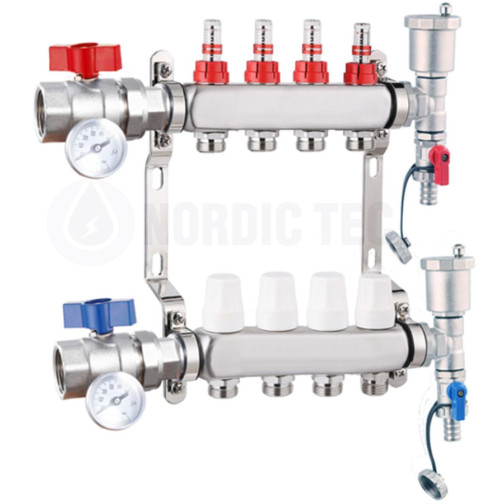 Nerezový rozdeľovač INOX 4 okruhy