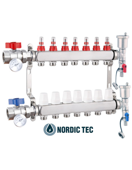 Nerezový rozdeľovač INOX 7 okruhov