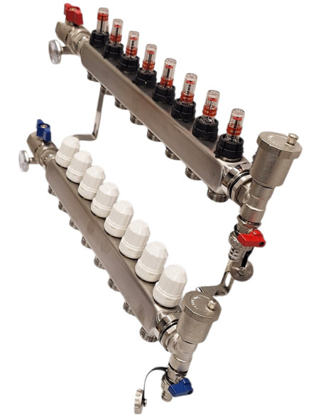 rozdelovac na vodu 8 okruhov Nordic Tec INOX-8 SK5